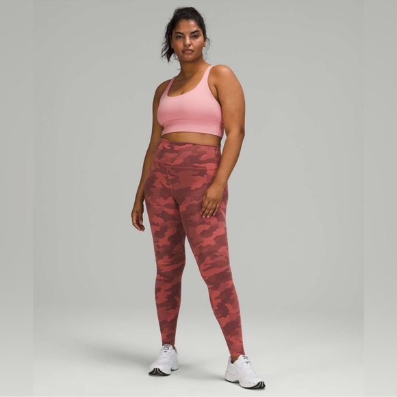 Lululemon Wunder Train High-Rise Tight 28”Heritage 365 Camo Brier Rose Size 6 - Picture 2 of 8